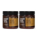 Hver mann Jack Beard Butter- Subtle Sandalwood Fragrance - Hydrates og stiler Tørr, usannsynlige Beards mens lindring kløe - naturlig avledet med Shea Butter og Coconut olje - 4-uttak (2 Pack)