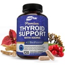 NutriFlair Thyroid støtte kompleks, 120 kapsler - med jodin, svart pepper, Ashwagandha, vitamin B12 - Thyroid Supplement for kvinner og menn
