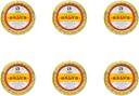 Rawleigh Antiseptisk Salve Iconic Yellow Big Tin: 4.5 oz, Multi-Purpose Ointment Sootes Cuts, Bruises, Irritasjoner, med Turpentine, Phenol, bomullsfrøolje og parafin, Original Formula - Pakke med 6