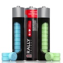 Rally koffeinmynter, 60 Milligram, Instant Energy, Frisk puste, Koffeinisert, 0 sukker, naturlig peppermynte, kanel, vintergrønn variasjonspakke (3 pakker, 30 mynter)