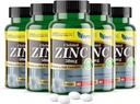Amerika Medisin og vitenskap Chelated Sink 50 mg Kosttilskudd (5 Pakke med 60 tabletter) Immun Booster og kraftige antioksidant piller for voksne menn og kvinner | Høyt fraværlig Mineral, forbedrer humør og søvn