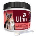 NUSENTIA Utrin - Urin støtte for katter og hunder - Dual-Action Cranberry & D-Mannose - for naturlig bladder helse, inkontinens, og gjentakende UTI, 60 serveringer
