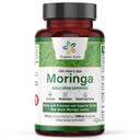 Organic Aura Moringa Leaf Capsules - 150 HPMC Veg | Hele blader Grønn Super Food Nutrition | Naturlig øker metabolisme, energi, helse, og utholdenhet | 100% ren sikker Moringa |Non GMO.