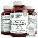Naturlig Nutra Aften Primrose Olje Supplement fra fettsyre, Nerve Helse, Hjelper Redusere Hud Blemishes, Balanse Body Secretions, Fremme hjerte helse, Hud Klarhet, 500 mg, 90 Softgels