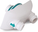 Navige Nasal Dock-Nose Pillow Combo: Hvit Nasal Dock og Standard Nese Pillows