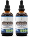 Sag Palmetto Tinktur alkohol-fri flytende ekstrakt, så Palmetto (Serenoa Repens) tørket Berry (2x4 FL OZ)