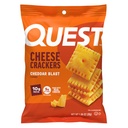 Quest Nutrition Cheese Crackers, Cheddar Blast, 10g Protein, 5g Net Carbs, 1g Sukker, laget med ekte ost, 12 pakker (1,06 oz poser)