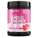 Optimum Nutrition Amino Energi - Før trening med grønn te, BCAA, Aminosyrer, Ketovennlig, Grønn Kaffeekstrakt, Energipulver - Vannmelon, 65 Servering (Packing May Vary)