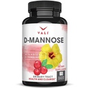 VALI D-Mannose 1000mg urinbåndstrakt Health Formula. Økologisk tranebær frukt pulver & Hibiscus. Sunn Bladder, Natural Cleanse, Fast Detox Flush, Herbal UT funksjonsstøtte piller. 60 Veggie kapsler