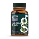 Gaia urter hår, hud og negler - Supplement for å støtte sunn hud, hår og negle Helse* - Astaxanthin, hestehale, Gotu Kola & Burdock - 60 Vegan flytende fyto-kapsler (30 Serveringer)