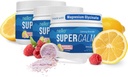 Nello Supercalm Drink Mix - Ashwagandha KSM 66, Magnesium Glycinat, L-theanin, vitamin D3 - Ashwagandha Root Extract, magnesium og L-Theanin Supplement - (30 Serveringer) - 3 Pakke