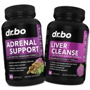 Adrenal støtte Cortisol & Liver Cleanse Detox Supplement - Adrenal tretthet kosttilskudd for Cortisol helse - Liver Gallbladder Care Formula Kapsler & Naturlig Melke Thistle Dandelion Supplementer