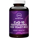 MRM Nutrition CoQ-10 Resveratrol Rød Yeast Rice | Støtter kardiovaskulær og hjerte helse | Glutenfri | Ikke-GMO | 30 Softgels