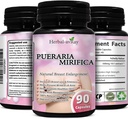 Pueraria Mirifica Kapsler - Naturlig brystforbedring piller for kvinner - Brystutvidelse piller - Brystvekst, Vaginal helse, Menopause Relief, Hud og hår helse - 90 Vegan Kapsler