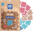 NATPAT Magic Patch Itch Relief klistremerker - Insect Bite Patch for Mosquitos, Ticks, Midge, Sandflies og Bed Bug Bites - Buzzpatch - 32 Count