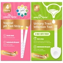 Easy@Home Vaginale pH Test Strips & UTI Test Kits (8 tall): Yesterinfeksjon, BV, UTI Tester for kvinner, Raske nøyaktige resultater, 4 urinveistrakt infeksjon og 4 feminine pH helseprøver