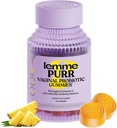 Lemme Purr Vaginal Probiotic Gummies for kvinner - balansert pH, sunn Odor, Yeast Balance & Flora Support + Vitamin C for immun helse - Tasty Pineapple (60 Count)