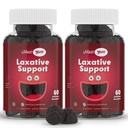 Maxi Helse Naturlig Laxative Gummier for voksne og barn – ikke-GMO og Vegansk Senna Stool Softener Gummier – Berry Flavor Chewable Laxatives for Hudbærerstøtte (60 Count, Pack of 2)