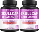 Skullcap Kapsler med Skullcap, Kamille, Lemon Balm og mer - 120 Kapsler i 4 måneders forsyning (pakke med 2)