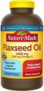 Natur laget organisk flaksfrøolje 1400 mg Omega-3 700 mg 300 softgels