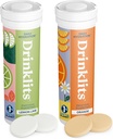 Drikkelys sitron-Lime & Orange Electrolyte Tabletter (2) Tube Bundle | Citrus Daily Hydration Combo Pack | Delicious Natural Flavors – 0g Sukker – Daglig bruk | 20 Serveringer - 10 tabletter Per Tube