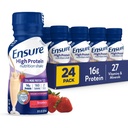 Sikre høy protein Jordbær ernæringshake, klar til å drikke, 16g protein og 27 vitaminer og mineraler, 8 floz, 24 Pack