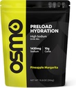 Osmo Preload Hydration Pre Workout Powder Pouch - Inkluderer høy natriumbikarbonat, magnesium, Kalium, karbohydrater og vitaminer, Cane Sukker, Beat Cramps & Dehydrering - Pineapple Margarita (Pouch)
