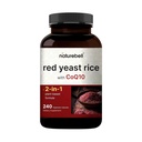 Rød Yeast Rice med CoQ10, 240 Veggie Capsules ® Avansert hjerte helse Herbal Supplement - Antioksidant støtte for energi og hjerte helse – Ikke-GMO