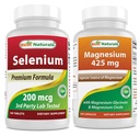 Selen 200 mikrog og magnesiumglycinat 425 mg