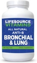 Livskilde Vitaminer Alle naturlige anti-B Bronkial & Lunge støtte – 14 Alle naturlige ingredienser - 90 kapsler - proprietær formel