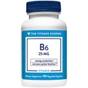 Vitamin B6 støtter energiproduksjon en 25 MG (100 grønnsaker kapsler)