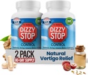 Vertigo Relief Produkt & Ikke-Drowsy Motion Sykdomspiller: Lidelse og svimmelhet, Ginger & Grape Seed Formula, Indre ørebalanse, bil, Cruise & Reise Essential, Magestøtte (80 greve - Pakke med 2)