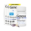 Genexa søvnologi for voksne | Melatonin Free Sleep Calm Aid | Soothing Naturlig Vanilla & Lavender Flavor | Certified Organic & Non-GMO | Homeopatisk Remedy laget ren | 180 Chewable Tabletter (3 Pack)
