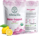 Meno-Support BloatX Organic Menopause Relief: Balanser og støtter Hot Flashes, Hormoner, Moods Swings, Natt Sweats, & Bloating med svart cohosh, rød Clover & Dong Quai. Naturlig frisk sitronflavor.