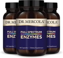 Dr. Mercola Full Spectrum Enzymes - 22 forskjellige Enzymer - støtter Digestive & Immune Helse - Hjelper Digest Karbohydrater, Fats & Proteiner - Ikke-GMO, Glutenfri og soya-fri - 90 Kapsler (3 Pack)
