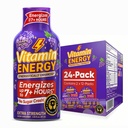 Vitamin energi fokus + ekstra styrke energi Shot Grape 24 Pack, 260mg naturlig kaffe, B-vitaminer, CoQ10, Aminosyrer, fokus, produktivitet og klarhet, null sukker, glutenfri, 1.93 fl oz