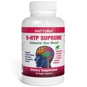 Nattura 5-HTP Supreme - for positiv humør, relaxering og aptitkontroll - med 5-HTP, L-tyrosin, L-Lysin, vitamin B6, folat (folinsyre), vitamin C (Ascorbinsyre), kalsium - 90 kapsler