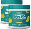 Bare Blossom Nutrition Daily Greens & Superfood Powder + Collagen + Probiotika for kvinners digestive helse og lindring relief. Hjelp din helse Bloom - 2 måneders forsyning - Mango