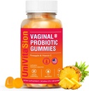 UniVitaSion Vaginal Probiotika Gummier for kvinner, 50 milliarder CFU - PH Balance, Vaginal lukt, Vaginal Flora, Yeast Infeksjon behandling for kvinner, vitamin C for immun helse, Hawaiian Pineapple Flavor