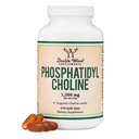 Fosfatidylkolin 1200 mg – 210 Softgels – Forbedret versjon av solflower og soya Lecithin (Cholin Supplements) - Ikke-GMO og Glutenfri for å støtte Hjerne Helse av Double Wood