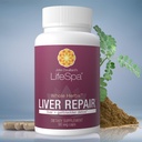 LivSpa Hele urter Lever Reparasjon | Liver Detox | Liver Renser og Reparasjon | Helsetilskudd for Liver Helse | Støtter Liver og Gallblader Detox | 90 Kapsler | 475mg
