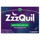 ZzzQuil, Natt søvnhjelp LiquiCaps, 25 mg Diphenhydramine HCl, No.1 Sleep-Aid merkevare, ikke-habit forming, fall søvn raskt, 12 teller