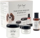 Øye Envy Dog Tear Stain Remover Starter Kit. 100% naturlig, trygt. Inneholder: Stain løsning, Applikator Pads og Stain pulver. Tear Stain behandling Kit. Varer 30-45 dager. Laget i USA