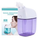 Nasal irrigasjonssystem, Nasal rengjøringsmaskin, Sinus rengjøringsmaskin, Sinus rengjøringsmaskin med saltvannstank og avfallssamlingstank - Nese Cleaner for Sinus,Sinus voksen, Allergy relief - Purple