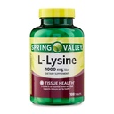 L-Lysine 1000mg tabletter - essensielt aminosyre for immun støtte, kollagenformasjon og hud helse - høy potens lysin supplement, 100 greve, glutenfri (pakke av 1)