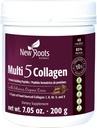 NYE ROOTS HERBAL Multi 5 Coco Collage Powder Supplement (Typer I, II, III, V og X) Hydrolysert kollagen - myk & Glutenfri - 12g per servering - Sjokolade Flavor, 7,05 oz