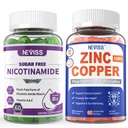 NEVISS Nikotinamid 500mg Gummies + Zink Kobber Gummies