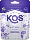 KOS USDA Organic Acai Powder, Unsweeted Superfood - Naturlig antioksidant, Acai Berry for smoothies og boller - Polyfenol Abundant, Glutenfri, Ikke-GMO, Klimavennlig forseglbar pose, 40 Services