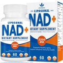 2200 mg Liposomal NAD+ Tillegg - Forbedrer celleenergi og aldring defese, 60 kapsler