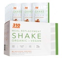 24 CT Organic Shake Box - Vegan Plante Protein pulver og måltid erstatningshake - Av 310 Næring - Gluten, Dairy og Soya Gratis - 0g Sukker | Keto og Paleo Vennlig (saltet karamell)